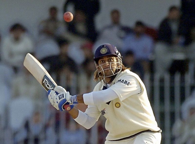 The 148 against Pakistan was Dhoni's first Test century